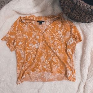 Yellow Floral Blouse